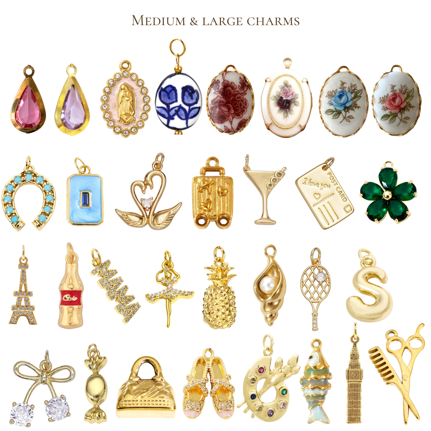Build Your Own Clip On Charm Necklace