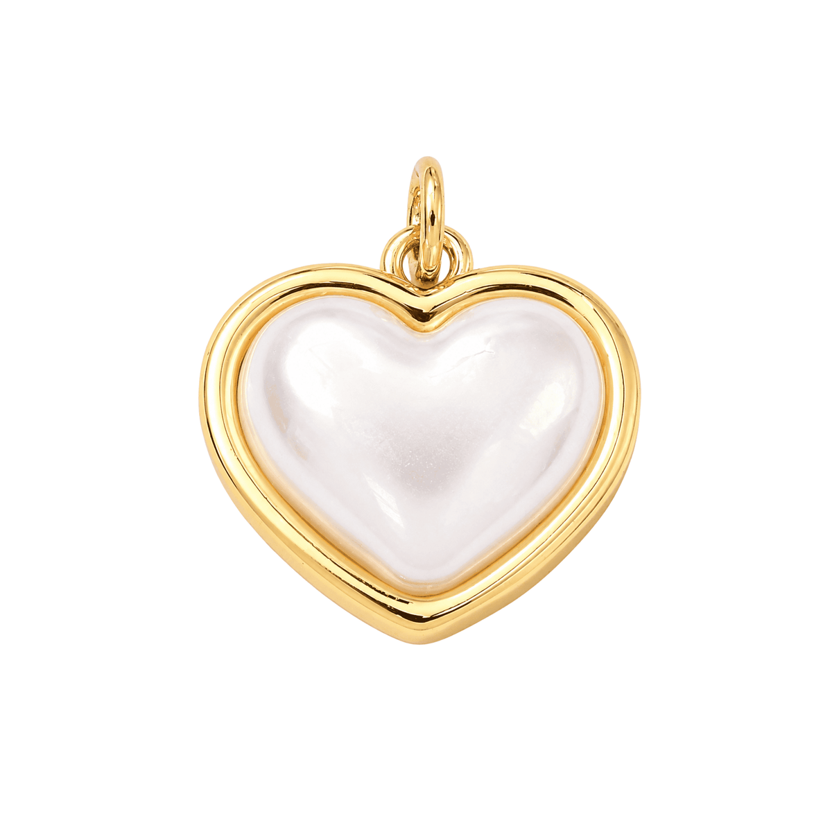 Pearl Heart Charm