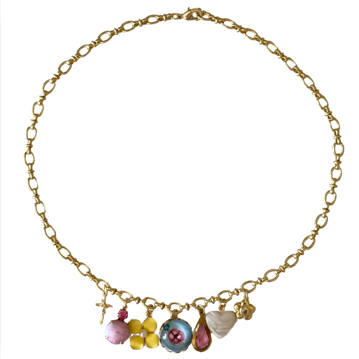 Fleur Vintage Charm Necklace