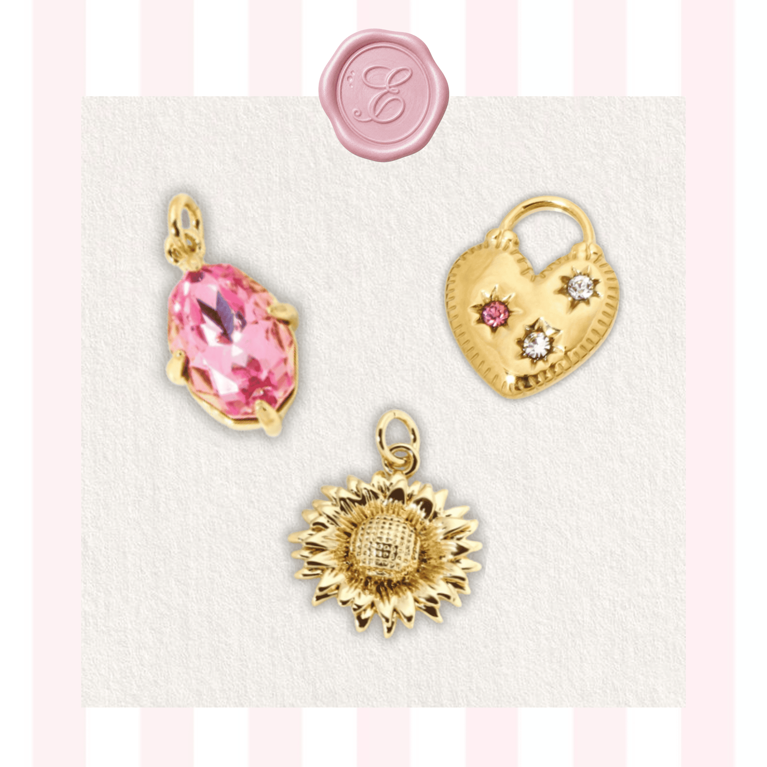 Hearts, Flowers, & Gems - Elisa Charms