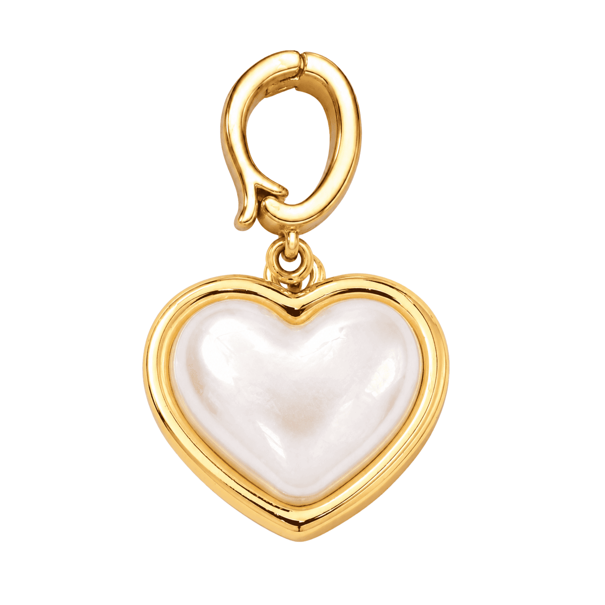 Pearl Heart Charm