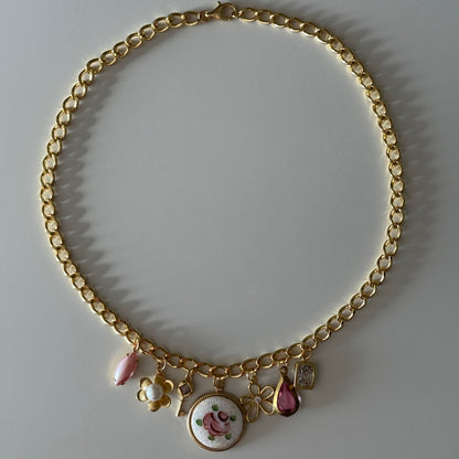 Eleanor Vintage Charm Necklace