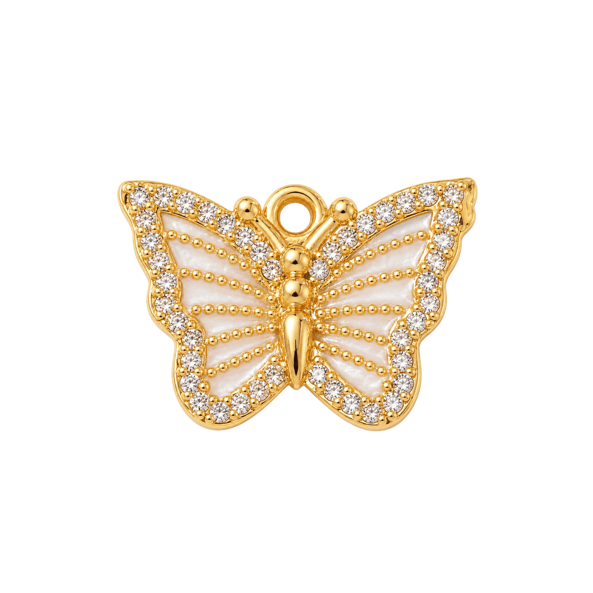 Pearl Butterfly Charm