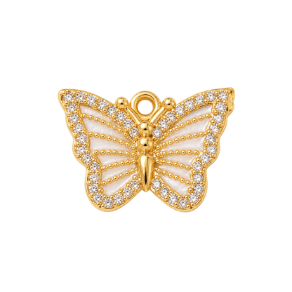 Pearl Butterfly Charm