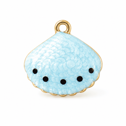Blue Seashell Charm