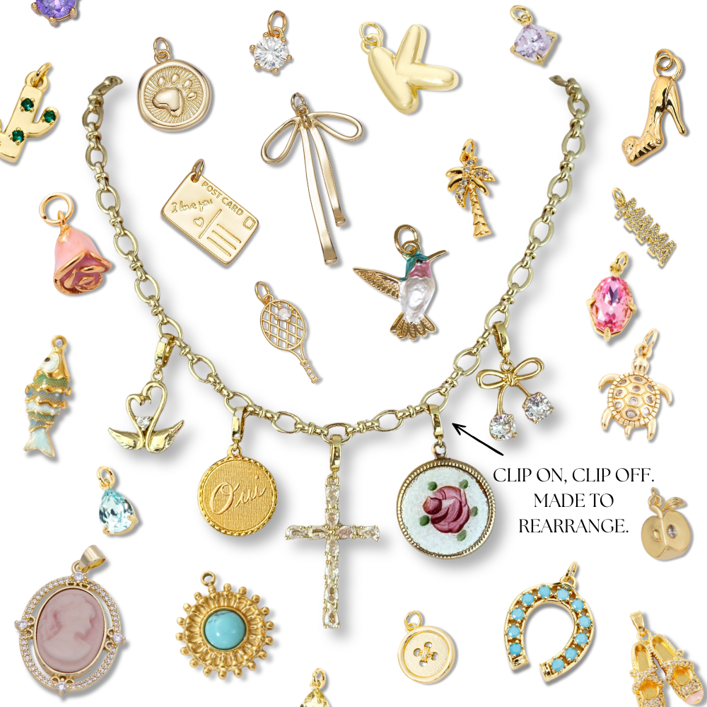 Build Your Own Clip On Charm Necklace