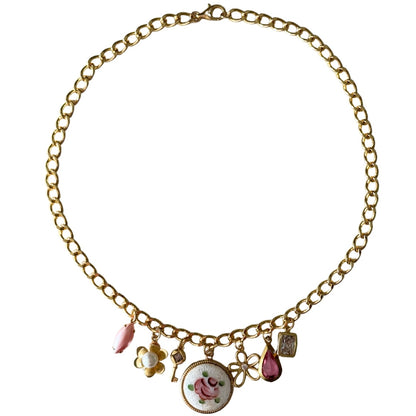 Eleanor Vintage Charm Necklace