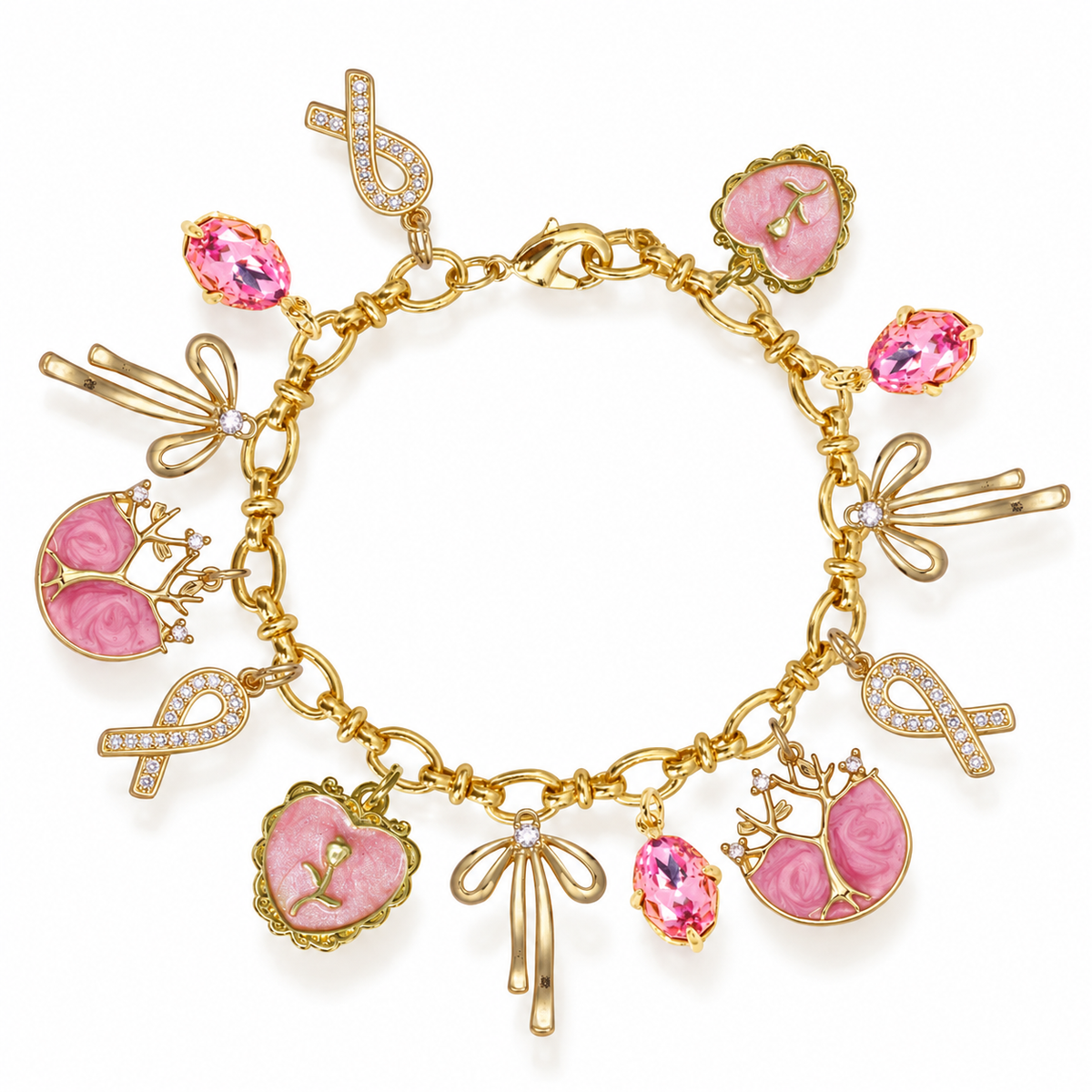 Rosy Ribbon Bracelet