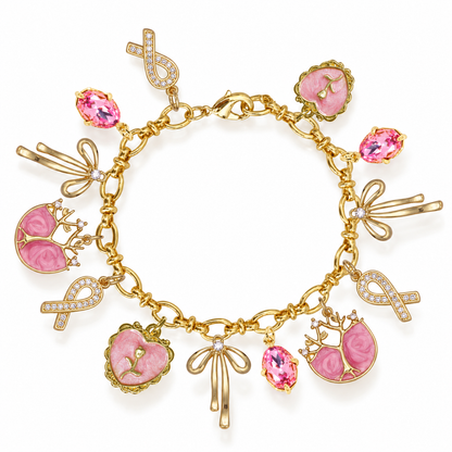 Rosy Ribbon Bracelet
