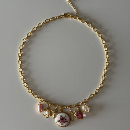 Eleanor Vintage Charm Necklace