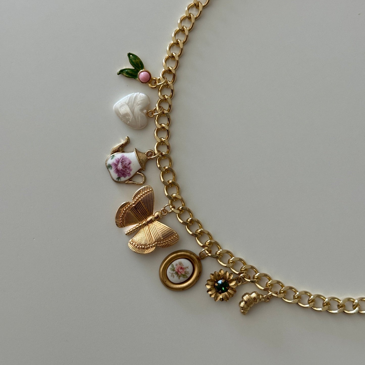 Amelia Vintage Charm Necklace