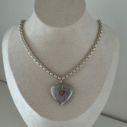 Etoile Silver Locket Necklace