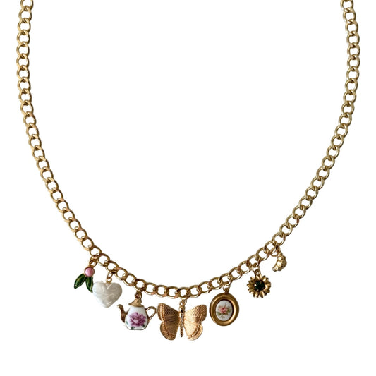 Amelia Vintage Charm Necklace