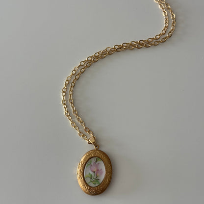 Lillian Vintage Locket Necklace