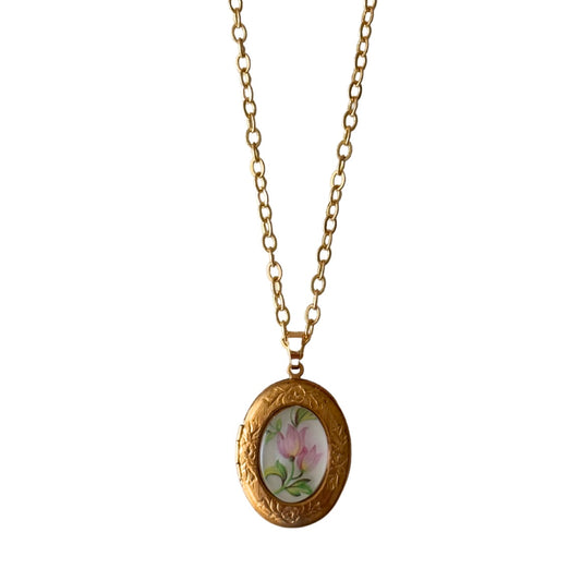 Lillian Vintage Locket Necklace