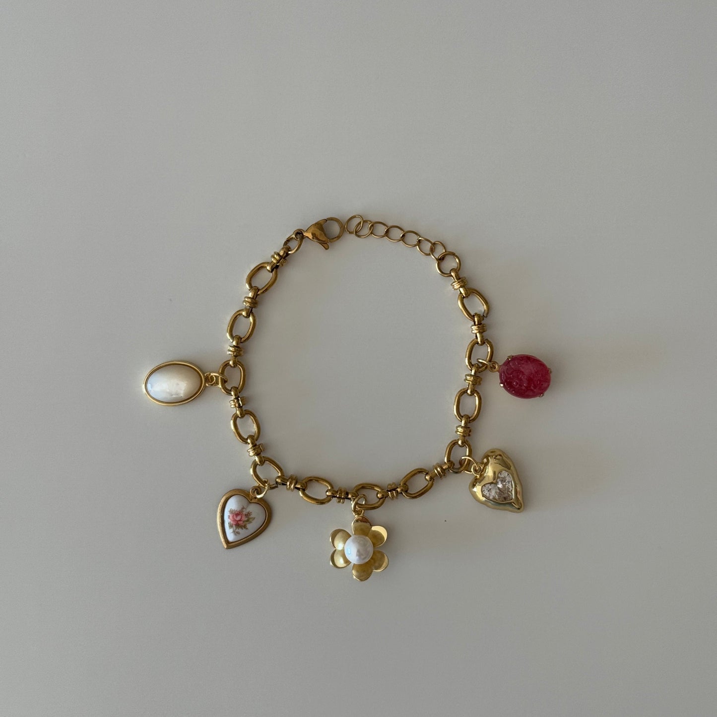 Flora Vintage Charm Bracelet