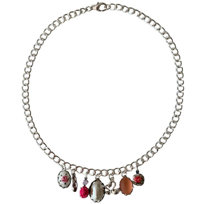 Adeline Silver Charm Necklace