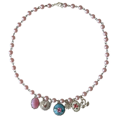 Lucia Pearl Charm Necklace