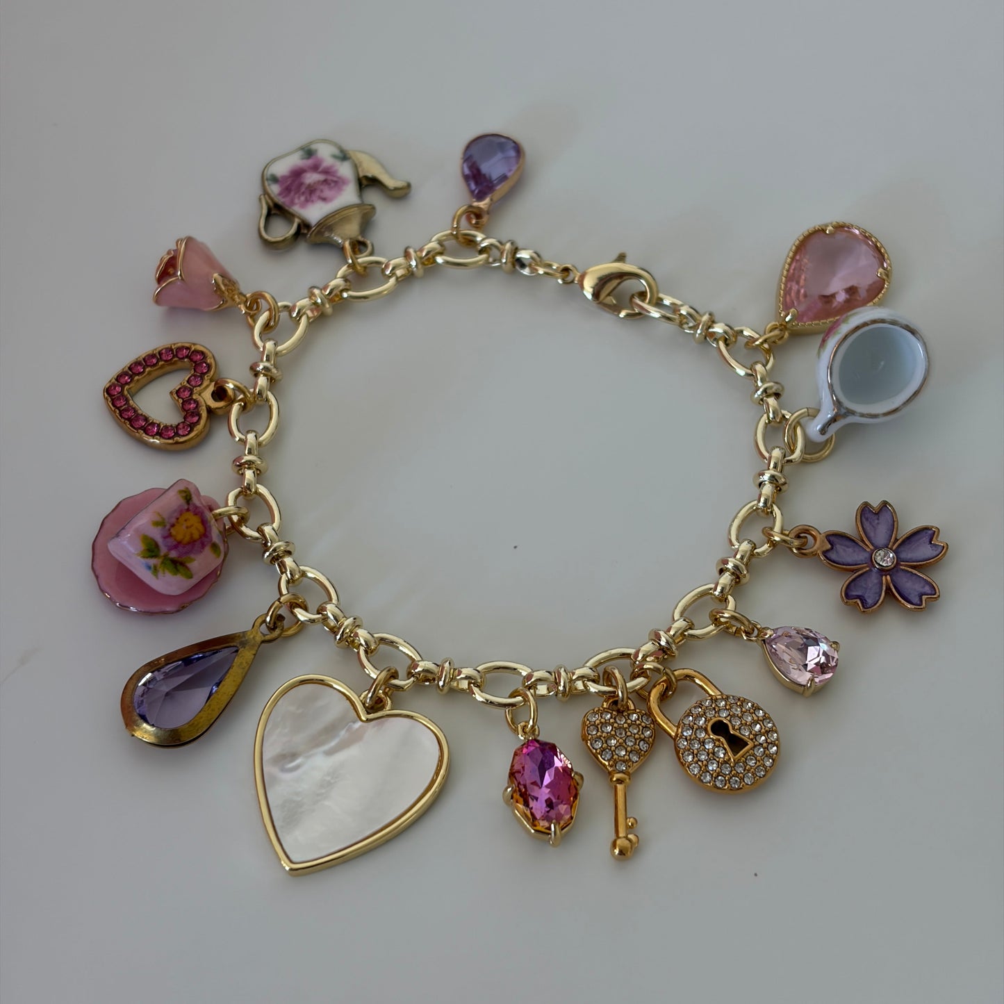 "Tea Party" Charm Bracelet