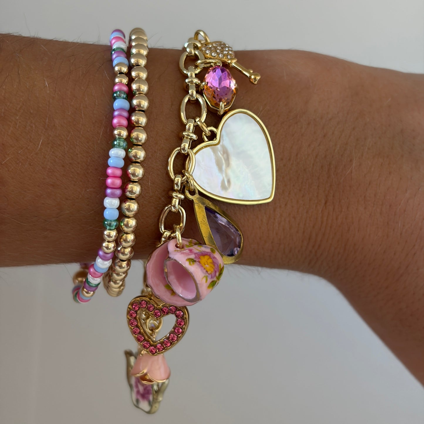 "Tea Party" Charm Bracelet