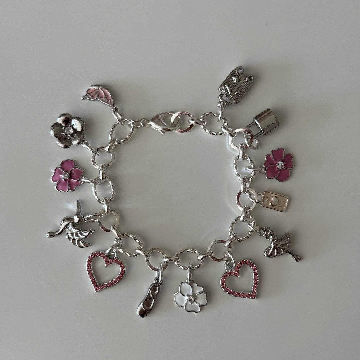 Ariana Silver Charm Bracelet