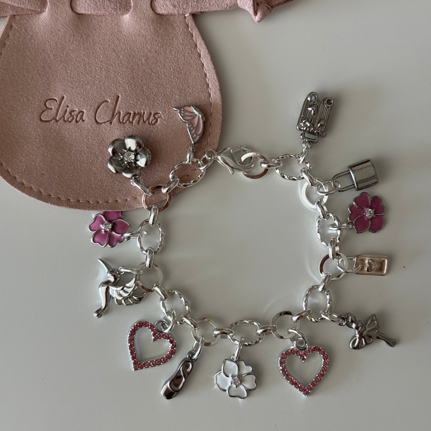 Ariana Silver Charm Bracelet