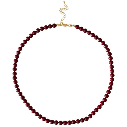 Ruby Pearl Necklace