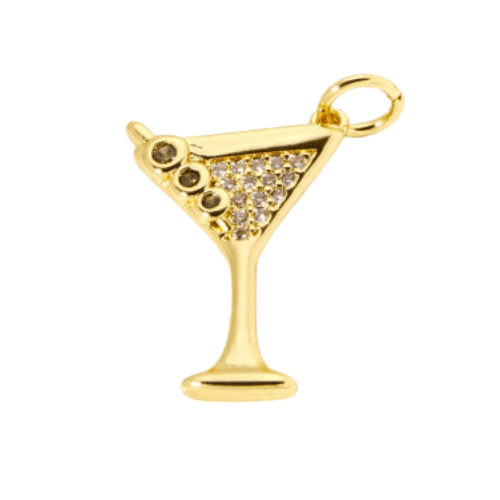 Martini Glass Charm