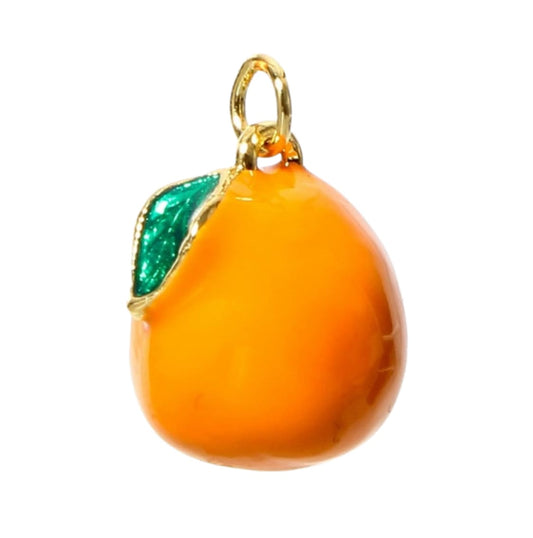 Enamel Orange Charm