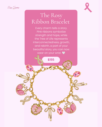 Rosy Ribbon Bracelet