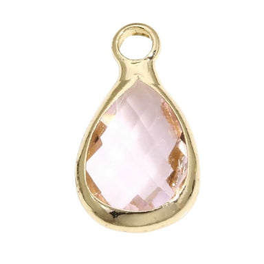 Baby Pink Teardrop Charm
