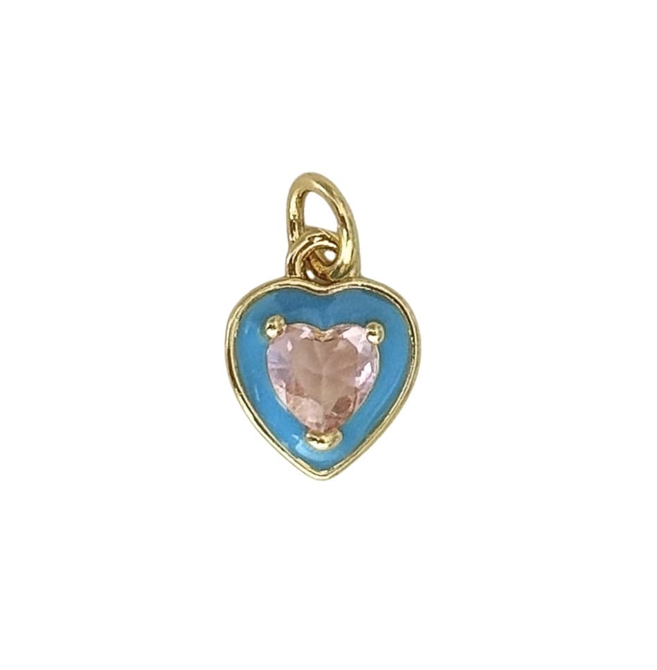 Blue/Pink Heart - Elisa Charms