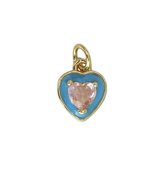 Blue/Pink Heart - Elisa Charms