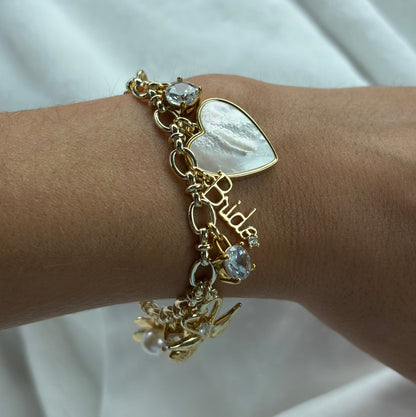 Bridal Charm Bracelet - Elisa Charms