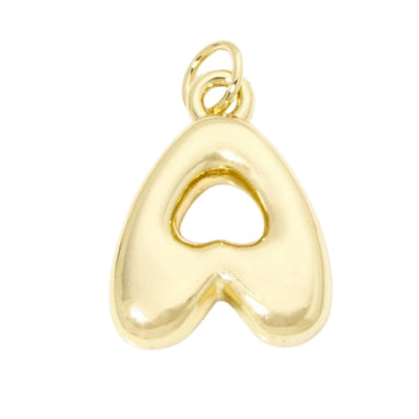 Bubble Letter "A" Charm