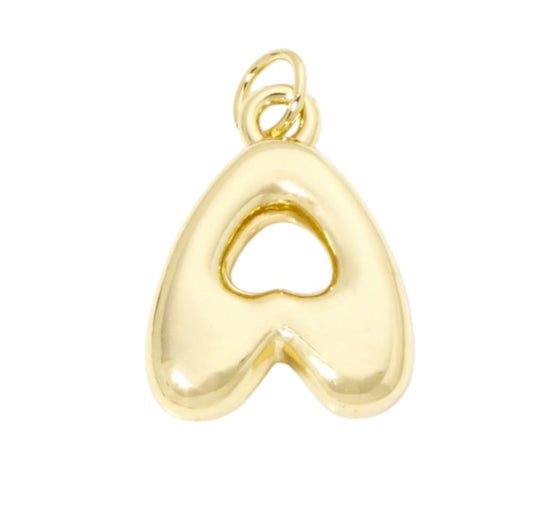 Bubble Letter "A" Charm - Elisa Charms
