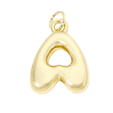 Bubble Letter "A" Charm