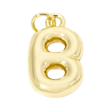 Bubble Letter "B" Charm