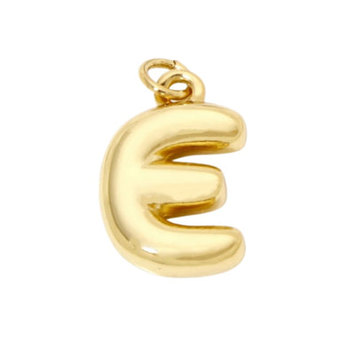 Bubble Letter "E" Charm