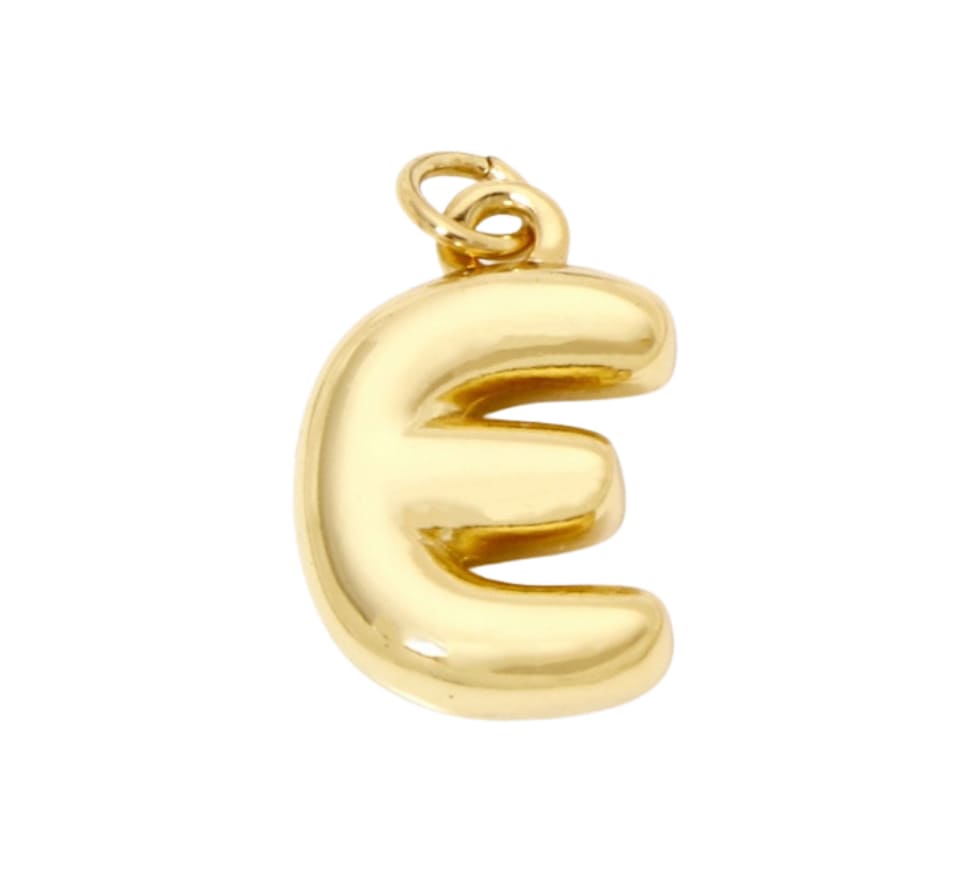Bubble Letter "E" Charm - Elisa Charms