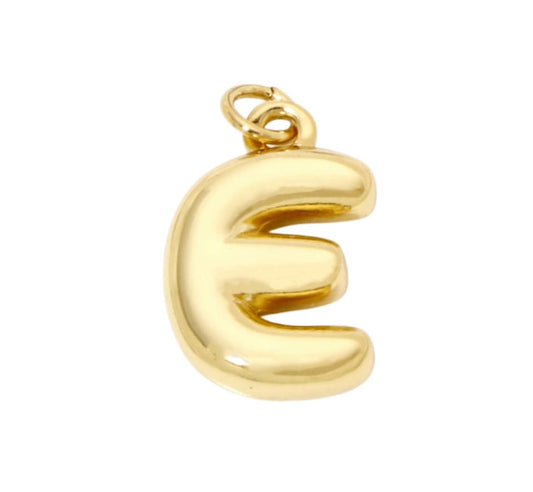 Bubble Letter "E" Charm - Elisa Charms