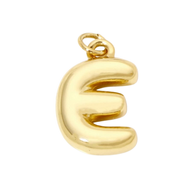 Bubble Letter "E" Charm