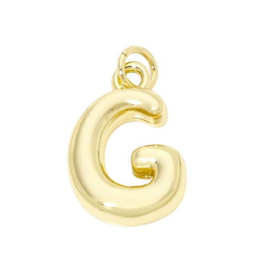 Bubble Letter "G" Charm