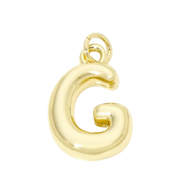 Bubble Letter "G" Charm