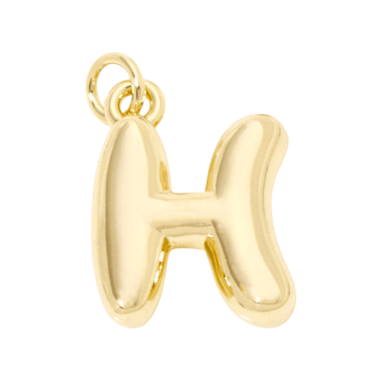 Bubble Letter "H" Charm - Elisa Charms