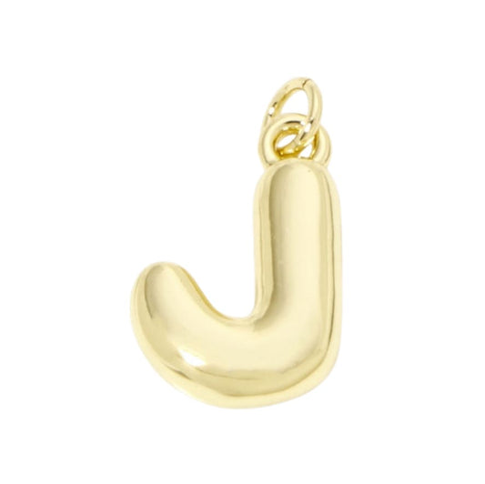 Bubble Letter "J" Charm - Elisa Charms