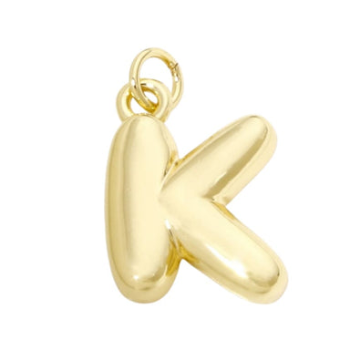 Bubble Letter "K" Charm