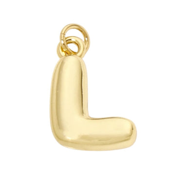 Bubble Letter "L" Charm