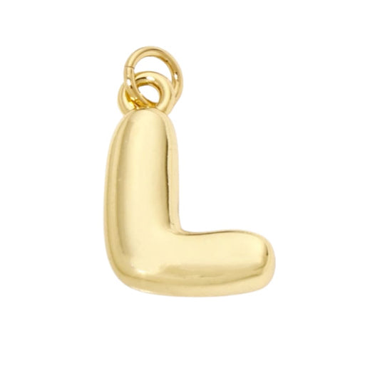Bubble Letter "L" Charm - Elisa Charms