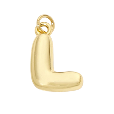 Bubble Letter "L" Charm